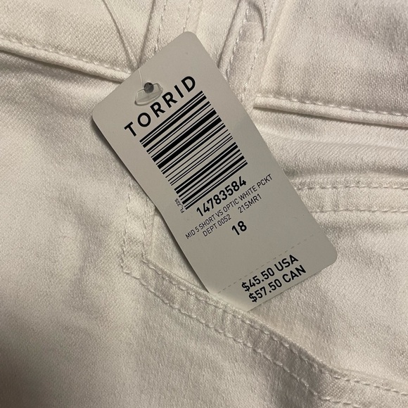 Torrid Mid Rise Vintage Stretch Shortie Short 18 - Picture 5 of 5